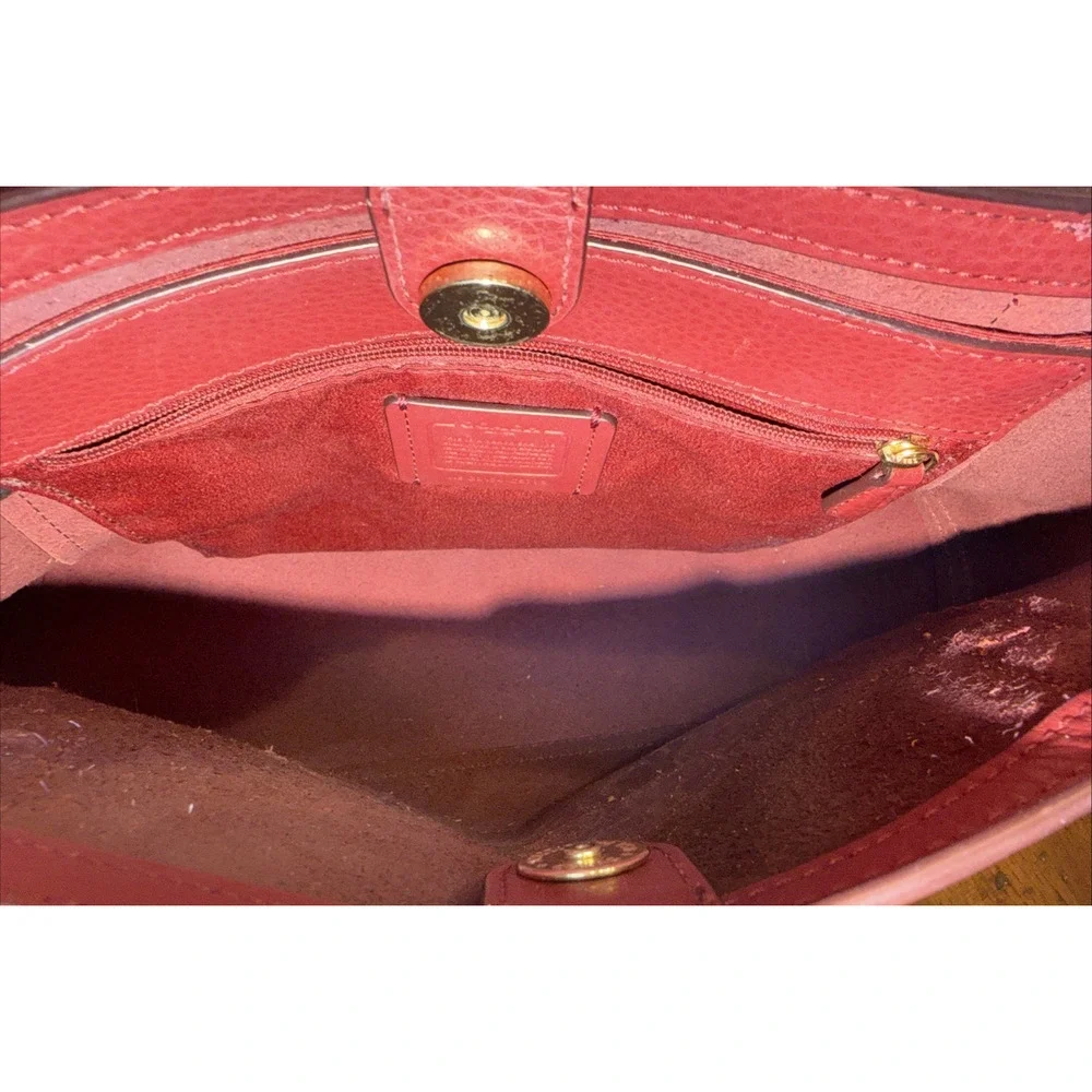 Coach Horse Carriage Tote Bright Violet Leather C5676